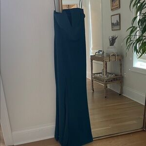 Dress the Population Floor-Length Dark Green Evening Gown - Small
